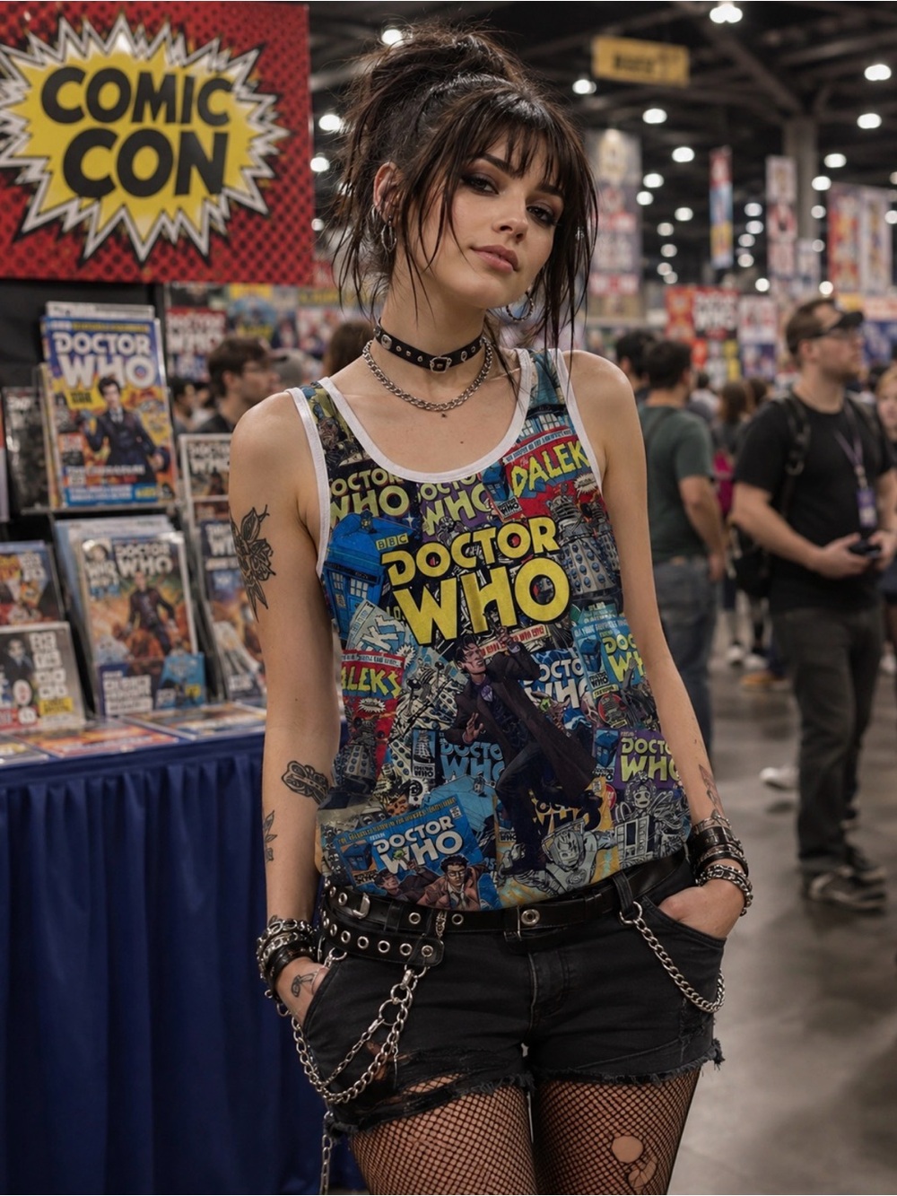 Doctor Who Comic Collage Tank Top